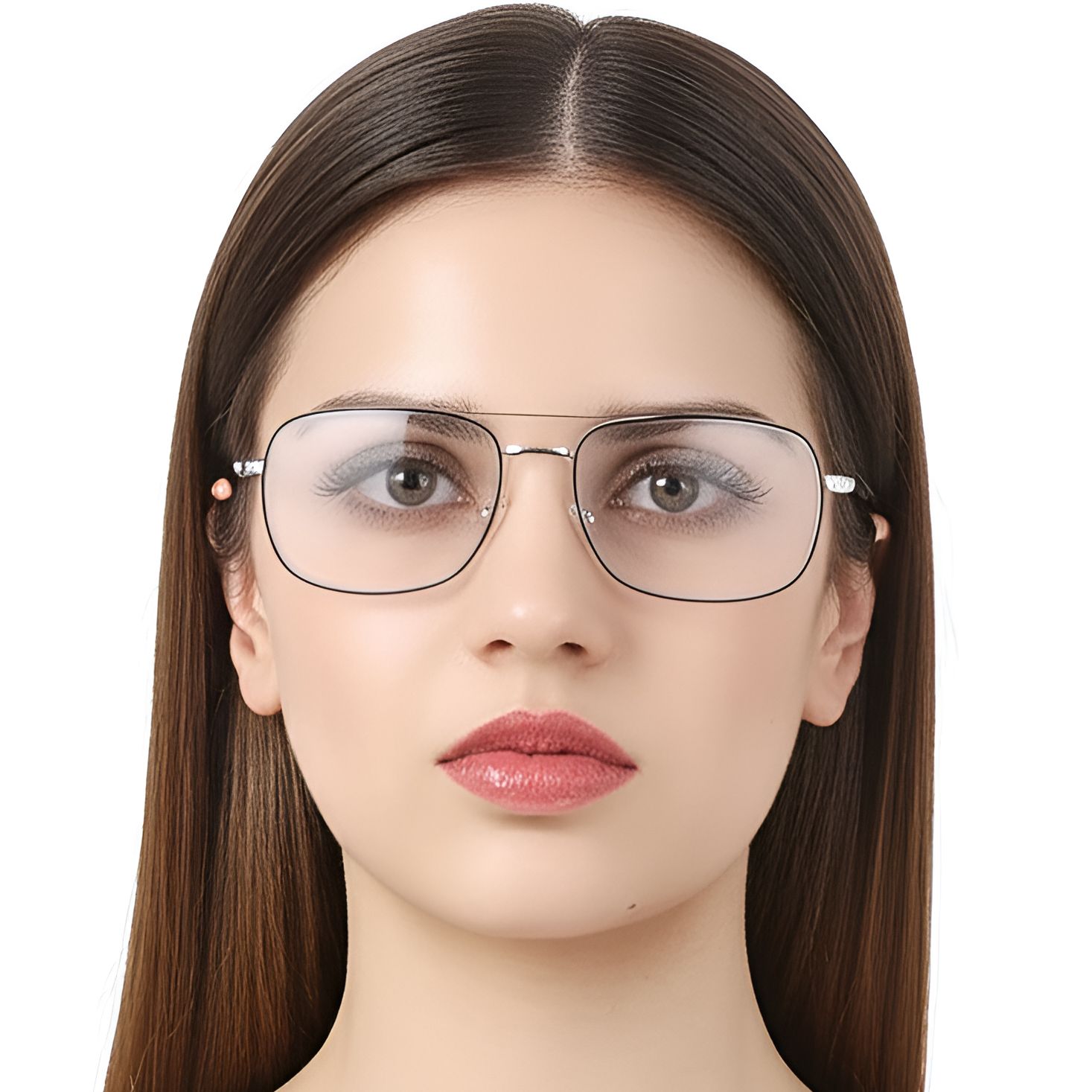 Aviator Silver Metal Glasses #BS0420-0260