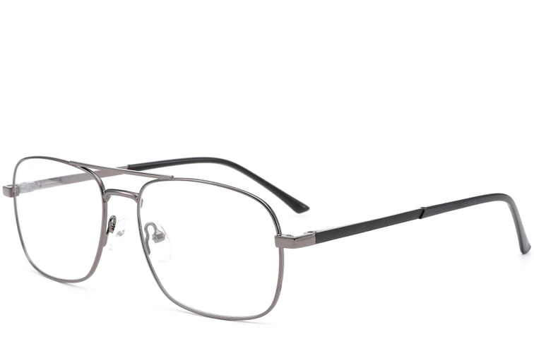 Aviator Grey Metal Glasses #BS0420-0261