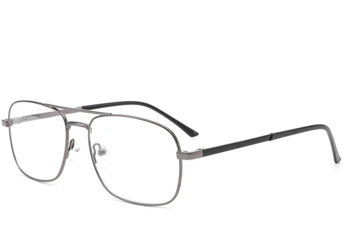 Lunettes aviateur en métal gris #BS0420-0261