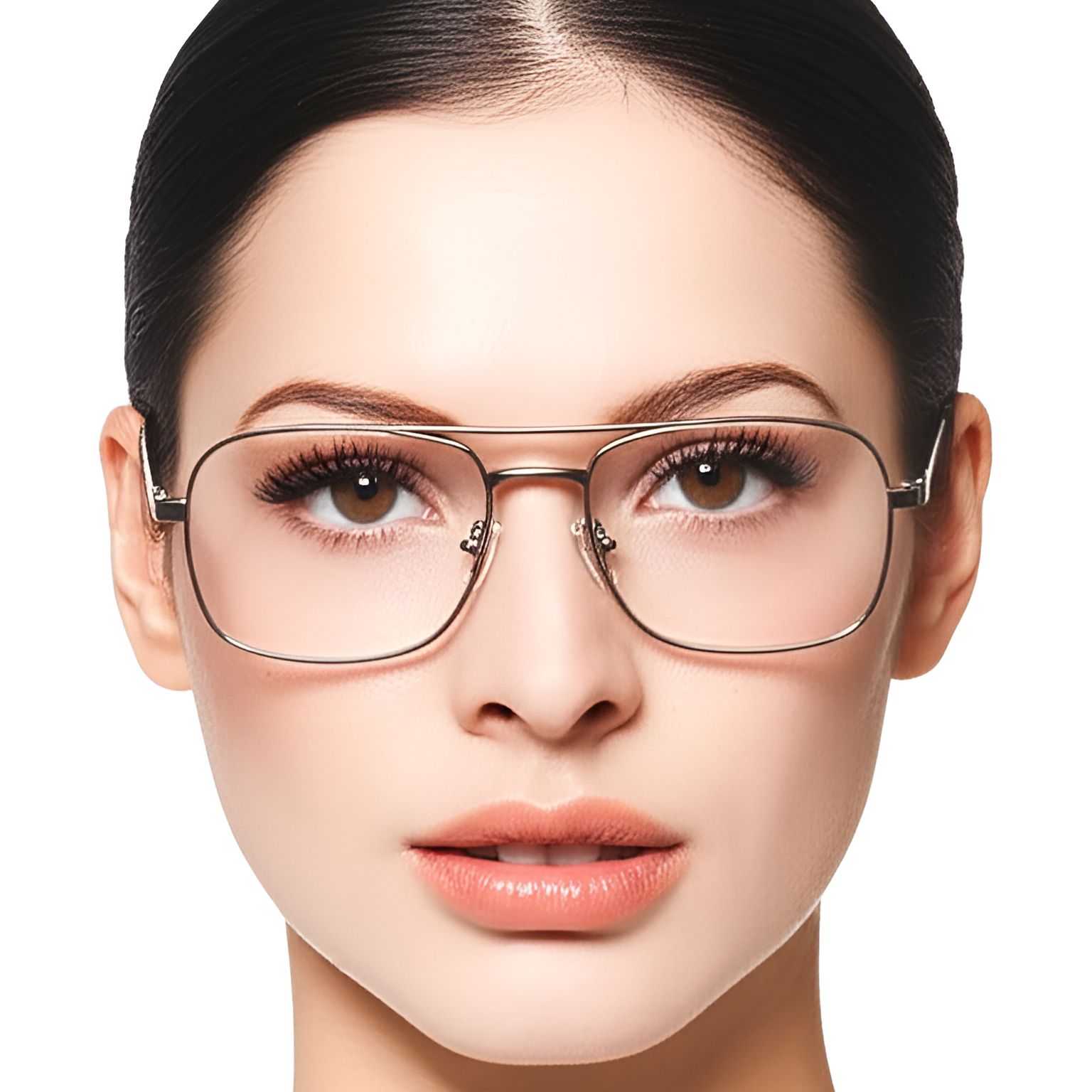 Lunettes aviateur en métal gris #BS0420-0261