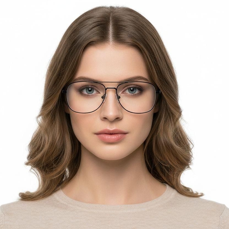 Gafas de aviador de metal negro #BS0420-0262