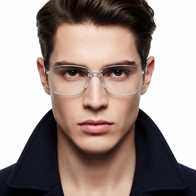 Bicchieri rettangolari in metallo argentato #BS0420-0268