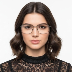 Rechteckige graue Metallbrille #BS0420-0269