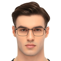 Rectangular Black Metal Glasses #BS0420-0270