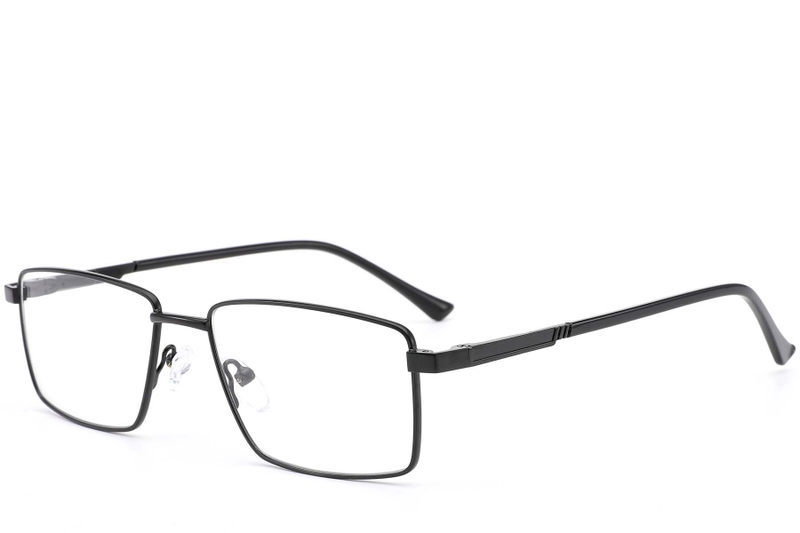 Rectangular Black Metal Glasses #BS0420-0274