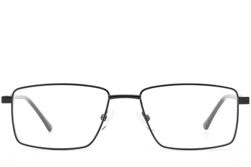 Lunettes rectangulaires en métal noir #BS0420-0274