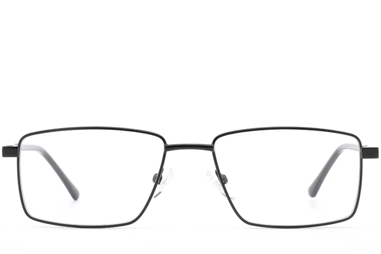 Rectangular Black Metal Glasses #BS0420-0274