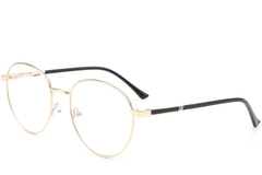 Round Golden Metal Glasses #BS0420-0275
