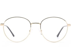 Round Golden Metal Glasses #BS0420-0275