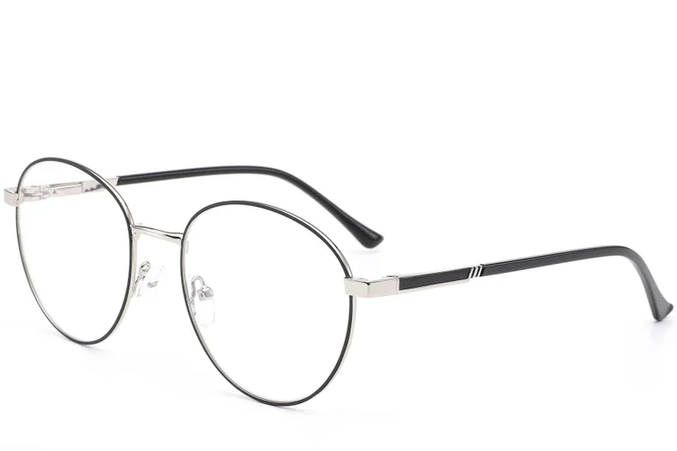 Round Silver Metal Glasses #BS0420-0276