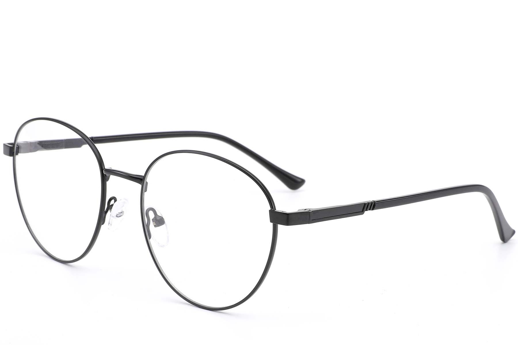 Round Black Metal Glasses #BS0420-0278