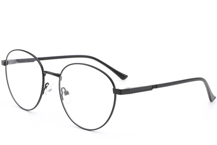 Gafas redondas de metal negro #BS0420-0278
