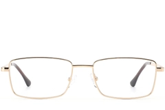 Rectangular Golden Metal Glasses #BS0420-0279
