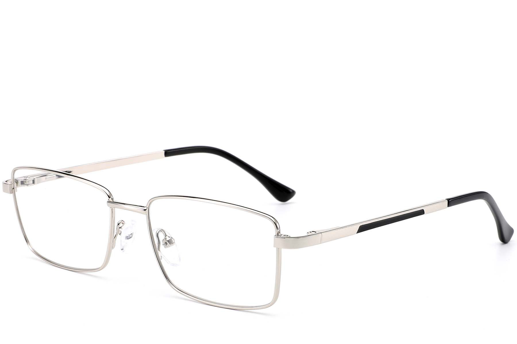 Rectangular Silver Metal Glasses #BS0420-0280