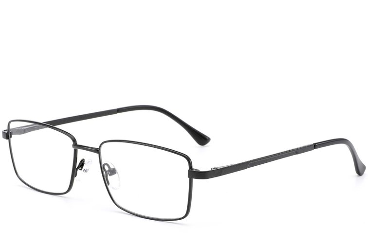 Rectangular Black Metal Glasses #BS0420-0282