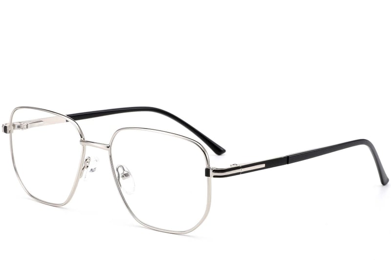 Geometric Silver Metal Glasses #BS0420-0288