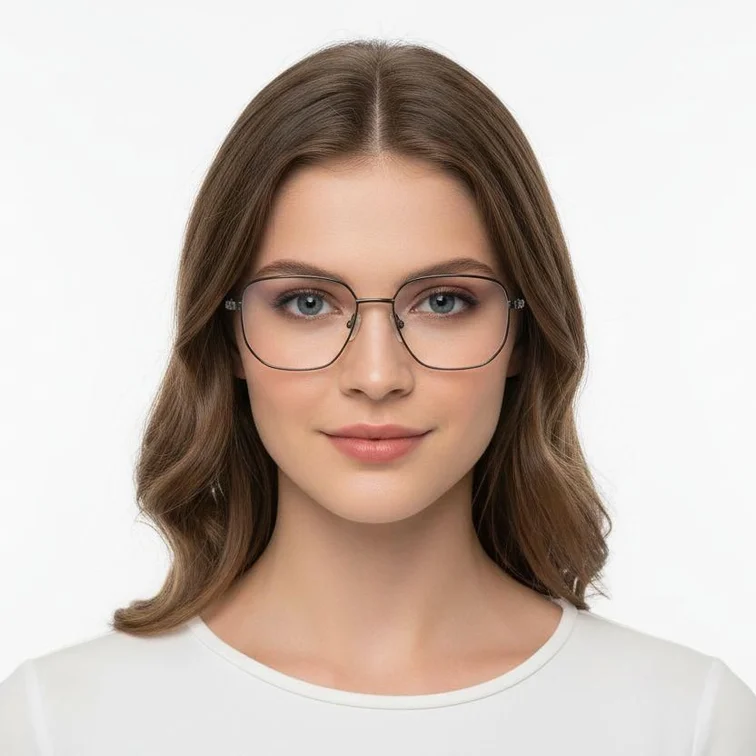 Geometric Grey Metal Glasses #BS0420-0289