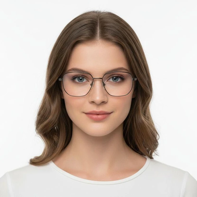 Geometric Grey Metal Glasses #BS0420-0289