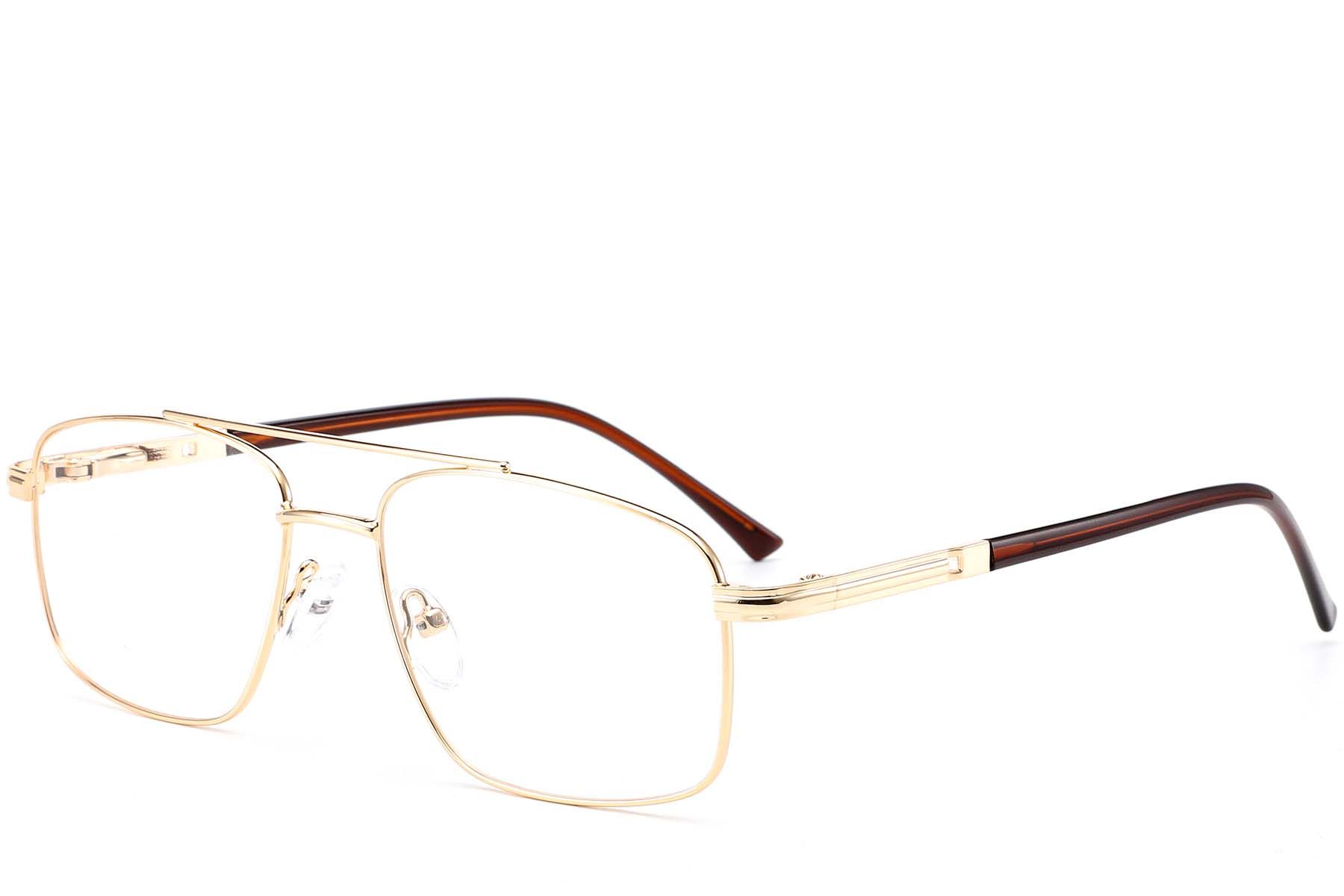 Aviator Golden Metal Glasses #BS0420-0291