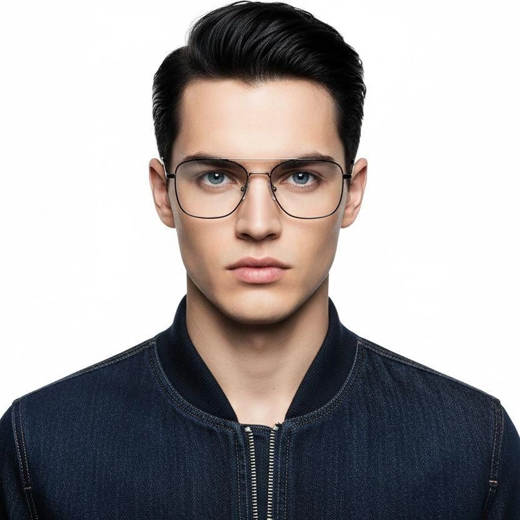 Aviator Silver Metal Glasses #BS0420-0300