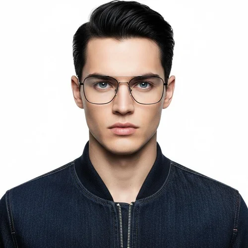 Lunettes aviateur en métal argenté #BS0420-0300