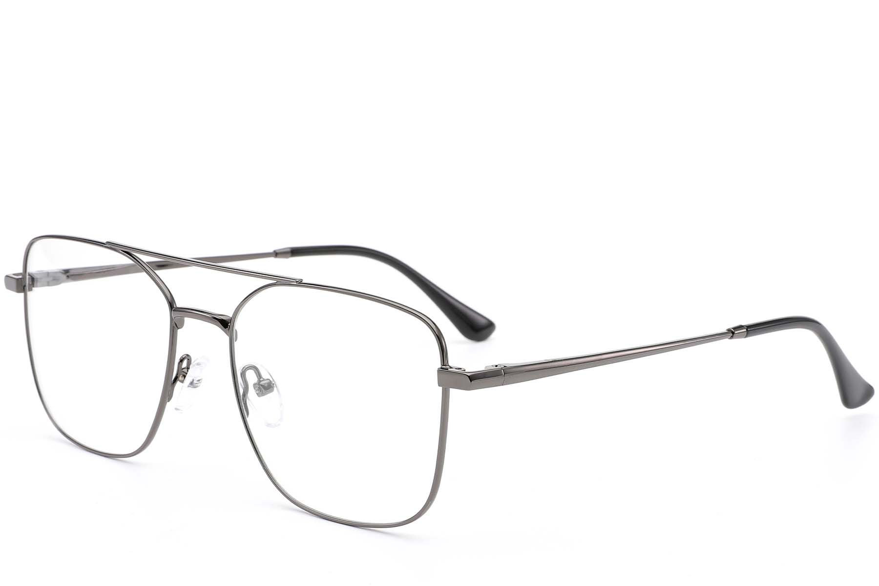 Lunettes aviateur en métal gris #BS0420-0301