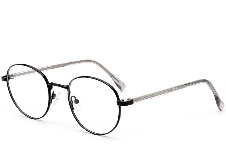 Gafas redondas de metal negro #BS0420-0305