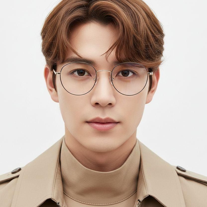 Round Black Metal Glasses #BS0420-0306