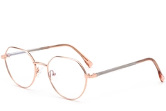 Round Orange Metal Glasses #BS0420-0307