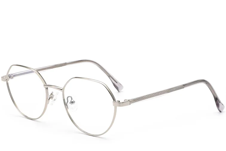 Round Silver Metal Glasses #BS0420-0309