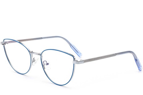 Butterfly Blue Metal Glasses #BS0420-0311
