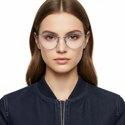 Butterfly Blue Metal Glasses #BS0420-0311