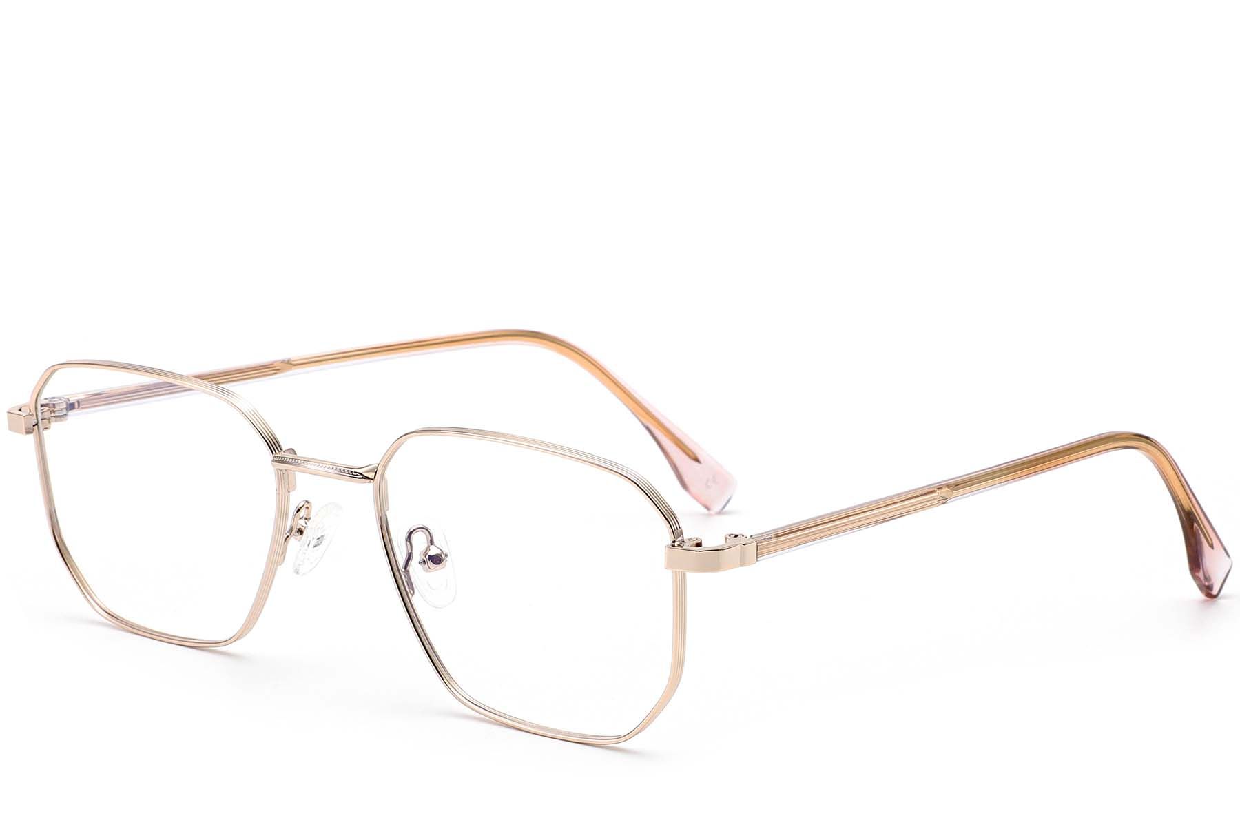 Geometric Golden Metal Glasses #BS0420-0312