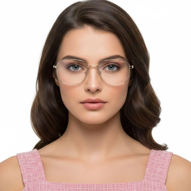 Geometric Golden Metal Glasses #BS0420-0312
