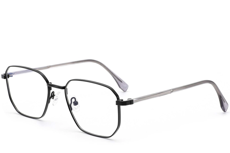 Geometric Black Metal Glasses #BS0420-0314