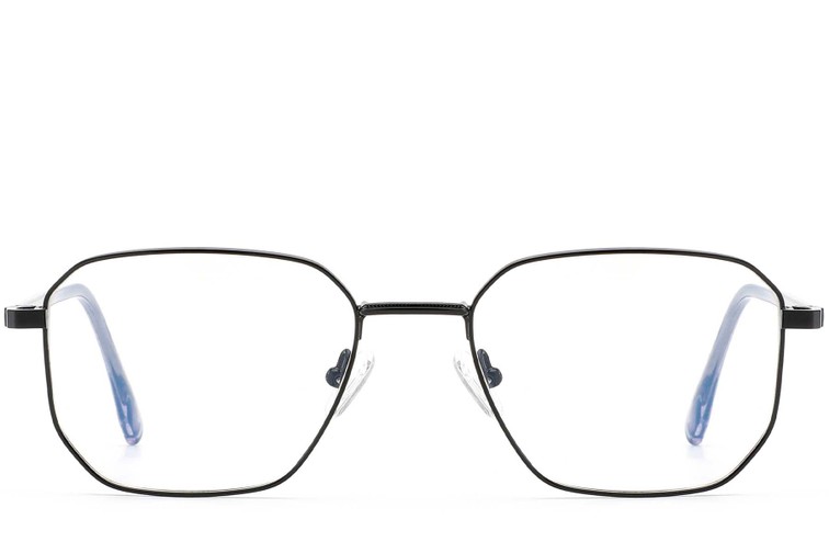 Gafas geométricas de metal negro #BS0420-0314