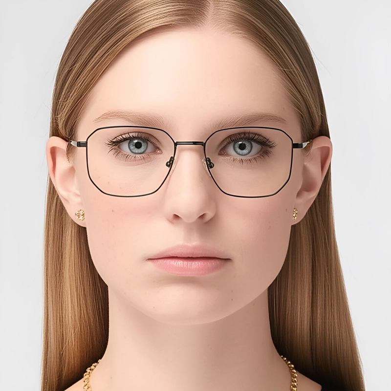 Geometric Black Metal Glasses #BS0420-0314