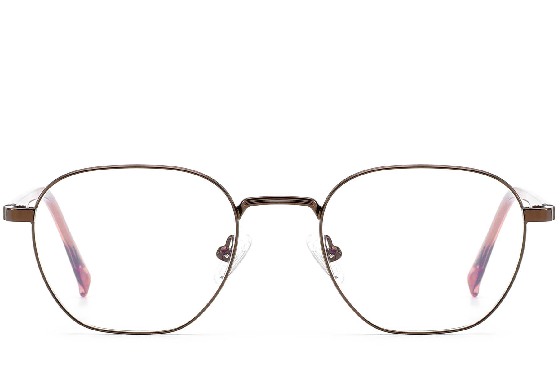 Rectangular Copper Metal Glasses #BS0420-0317