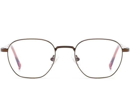 Verres rectangulaires en métal cuivré #BS0420-0317
