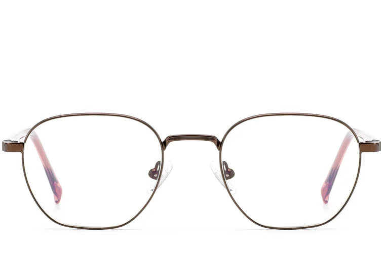 Rechteckige Kupfermetallbrille #BS0420-0317