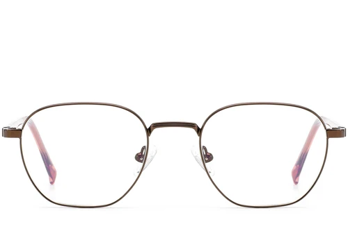 Rechteckige Kupfermetallbrille #BS0420-0317