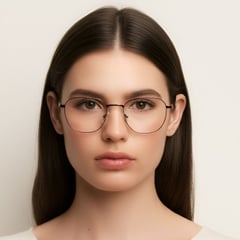 Rectangular Copper Metal Glasses #BS0420-0317