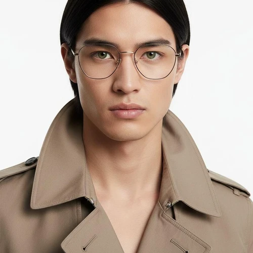 Geometric Pink Metal Glasses #BS0420-0326