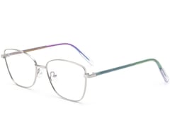 Rectangular Silver Metal Glasses #BS0420-0328
