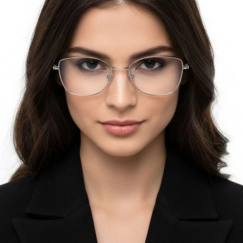 Rectangular Silver Metal Glasses #BS0420-0328