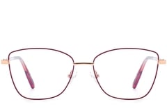 Rectangular Red Metal Glasses #BS0420-0329