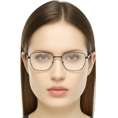 Rectangular Black Metal Glasses #BS0420-0332