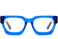 Rectangular Blue Acetate Glasses #BS0420-0336