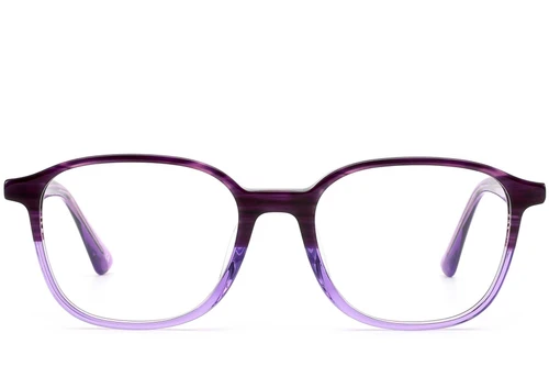 Rechteckige violette Acetatbrille #BS0420-0339
