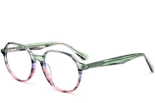 Lunettes ovales en acétate écaille de tortue #BS0420-0342